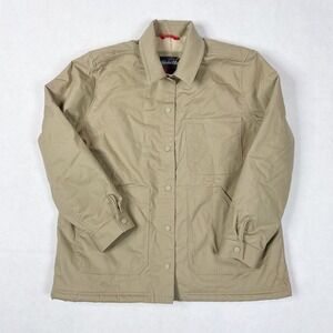 Eddie Bauer Mountain Ops Sherpa Lined Utility Jacket‎ Womens XL Khaki